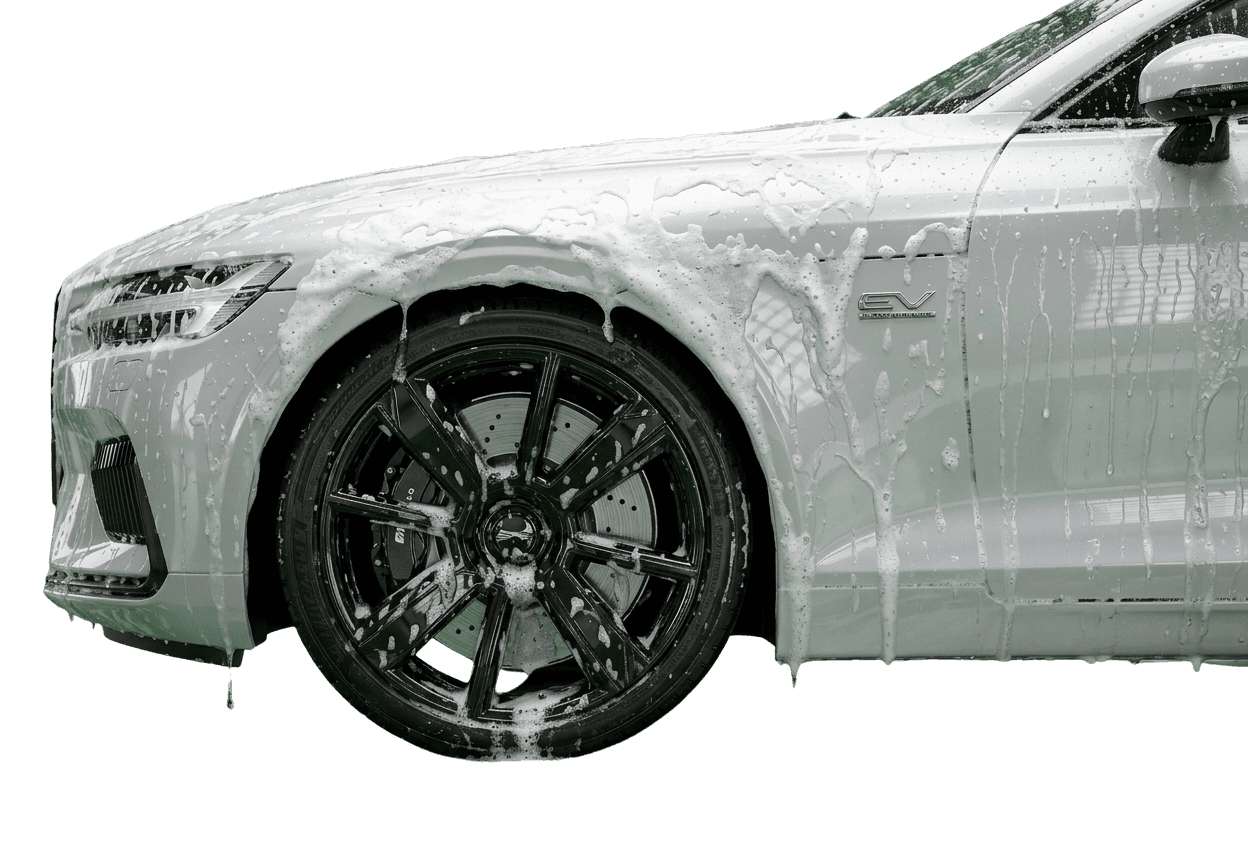 Luxury Silver Car Side View
